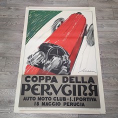 Manifesto Coppa della Perugina - Seneca - stampa litografica 2