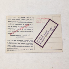 Cartolina pubblicitaria Brillantina Lavanda Caldinava 1952 2