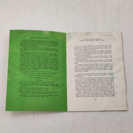 Libretto Oggetti e Mestieri Catalogo n° 4 1987 Museo Etnografico del Po