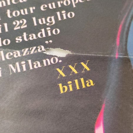 ROBBIE WILLIAMS autografo originale su poster de Il Giornalino Formato 26x38 cm