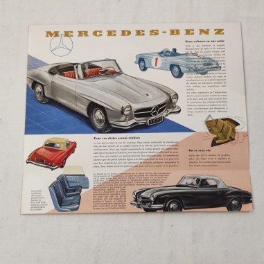 Mercedes Type 190 SL brochure originale in francese 1965