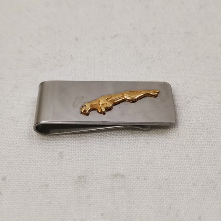 Fermasoldi in acciaio e oro JAGUAR con occhio in brillante