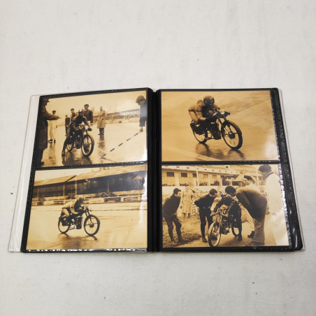 Lotto di 28 fotografie corse moto anni 50 micromotori