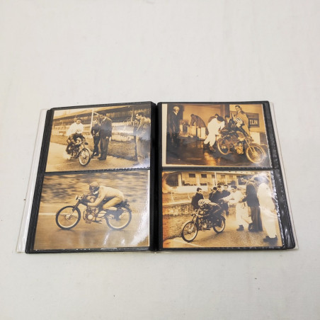 Lotto di 28 fotografie corse moto anni 50 micromotori
