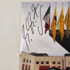 Foto con firme Schumacher e Barrichello 2