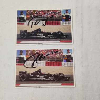 ALONSO MARQUES due cartoline con autografi in originale