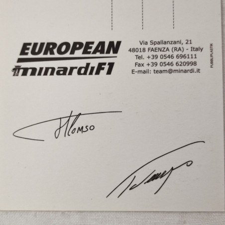 ALONSO MARQUES due cartoline con autografi in originale