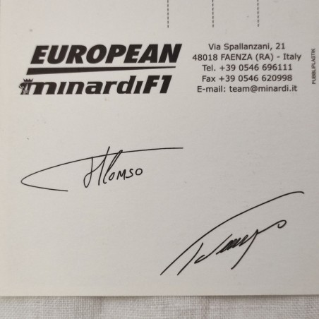ALONSO MARQUES due cartoline con autografi in originale