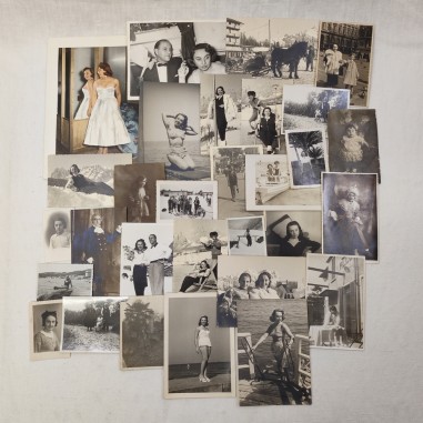 Lotto di 31 fotografie originali Elsa Campari figlia del Pilota Giuseppe Campari