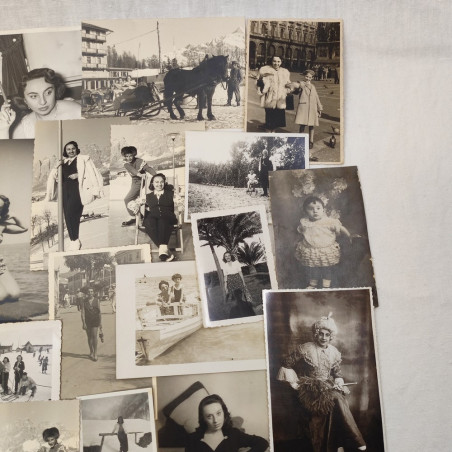 Lotto di 31 fotografie originali Elsa Campari figlia del Pilota Giuseppe Campari