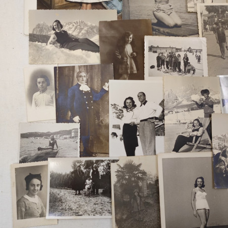 Lotto di 31 fotografie originali Elsa Campari figlia del Pilota Giuseppe Campari