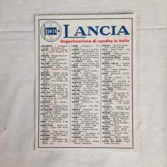Piccolo volantino LANCIA produzione 1934 - 115x160 mm 2