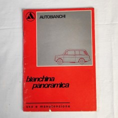 Libretto uso manutenzione Autobianchi Bianchina Panoramica