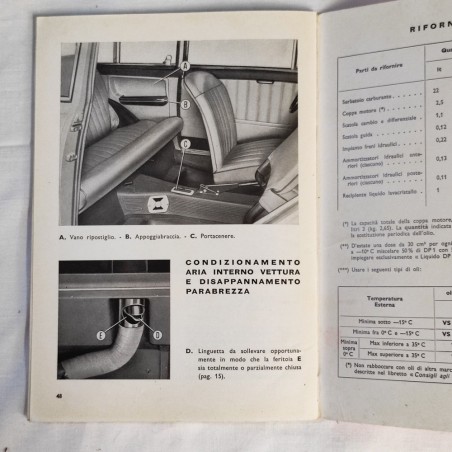 Libretto uso manutenzione Autobianchi Bianchina Panoramica