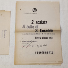 Fascicolo Regolamento 2° scalata al colle di S. Eusebio
