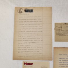 Lotto autorizzazioni ACI Brescia corsa Sant'Eusebio 1947 + telegramma Andreotti 2