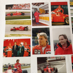Lotto di 13 fotografie auto FERRARI e Piloti F1 anni 80/90 2