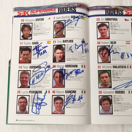 SBK Superbike Misano San Marino Programma ufficiale giugno 2001 con autografi