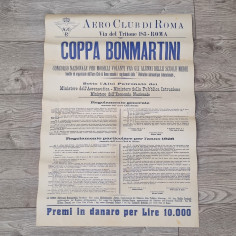 Manifesto Coppa Bonmartini concorso per modelli volanti 1926 2