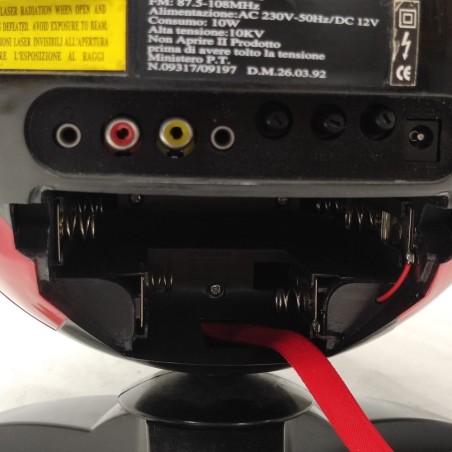 Radio Televisore Pallone rosso nero Majestic TV2010 produzione 02/04