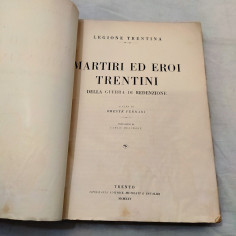 Libro MARTIRI ED EROI TRENTINI della guerra di Redenzione 1925 2