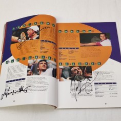 Rivista programma TENNIS FINALE ITALIA SVEZIA 1998 con autografi 2