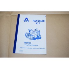 LIVRET D'INSTRUCTIONS ET D'ENTRETIEN HANOMAG K7 1094/61 F