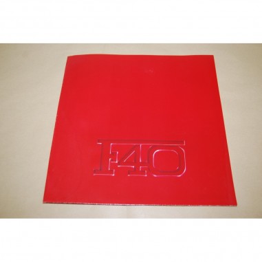 Prospekt brochure depliant Ferrari F40 - pagine ondulate dall'umidità