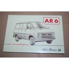 LIBRETTO USO MANUTENZIONE ALFA ROMEO AUTOFURGONE AR6 1986 OTTIMO