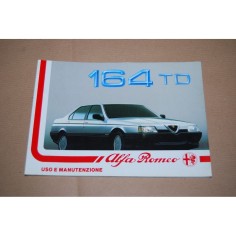 LIBRETTO USO MANUTENZIONE ALFA ROMEO 164 TD 1987 OTTIMO