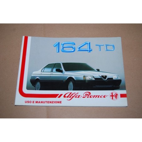 LIBRETTO USO MANUTENZIONE ALFA ROMEO 164 TD 1987 OTTIMO
