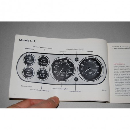 LIBRETTO USO MANUTENZIONE FORD ESCORT 1969 CON TAGLIANDI MANUTENZIONE