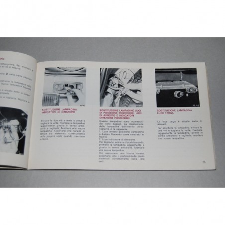LIBRETTO USO MANUTENZIONE FORD ESCORT 1969 CON TAGLIANDI MANUTENZIONE
