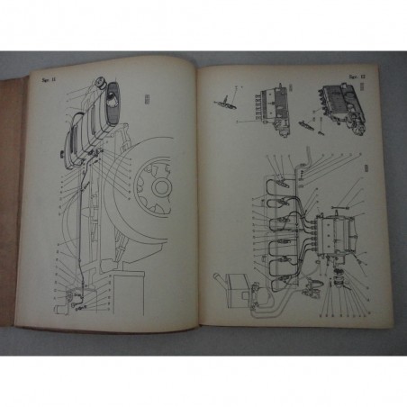 FIAT AUTOCARRO MOD. 626 N NL MILITARE RNL CATALOGO PARTI RICAMBIO VI° ED. 1954