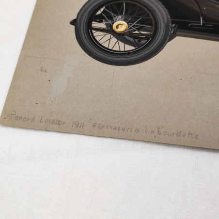 Fabio Luigi RAPI originale disegno a tempera auto PANHARD LEVASSOR 1911