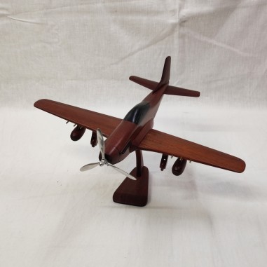 Modellino in legno aereo a elica RIVA
