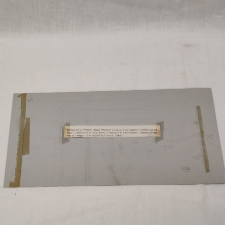 Fabio Luigi RAPI originale disegno a tempera auto FIAT 100 HP Roi des Belges