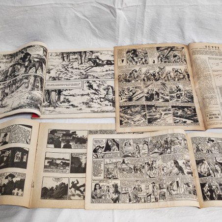 Lotto di 4 fumetti anni 40/50Nomadi del West, Tom Drake Il cavaliere invincibile
