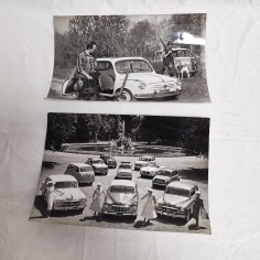 Due fotografie originali  autovetture Fiat e Fiat 600 anni 50/60