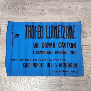 Manifesto Trofeo Lumezzane VII Coppa Cantoni 11 settembre 1960
