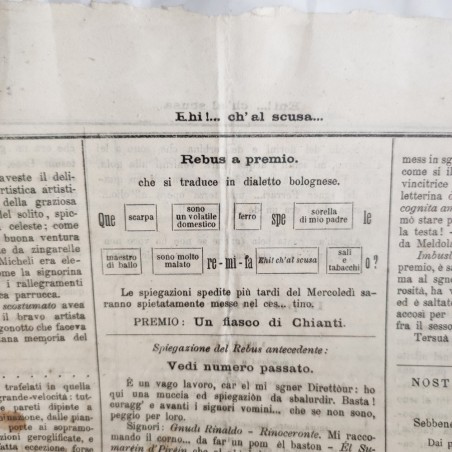 Lotto di 26 quotidiani editi a Bologna anni fine 800 primi del 900
