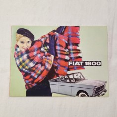 FIAT 1800 brochure 6 pagine testi in inglese