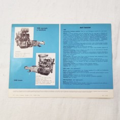 Fiat 1100 brochure foglio singolo testi in italiano 2