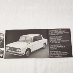 LANCIA FULVIA brochure 2 pagine + risvolti 4 lingue 2