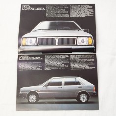 LANCIA DELTA 1300 1500 brochure 1980 4 pagine + poster 2