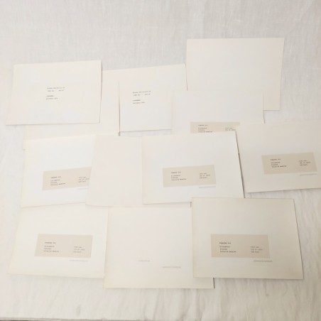 Lotto 12 foto Porsche 924 in bianco e nero 17x24 cm anni 80