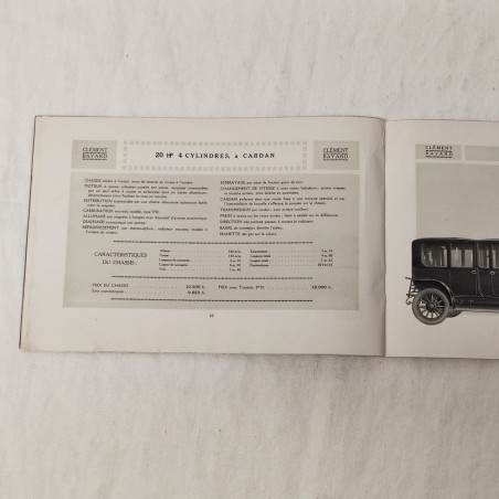 Catalogo gamma veicoli Clement Bayard 1912-1913 ottimo