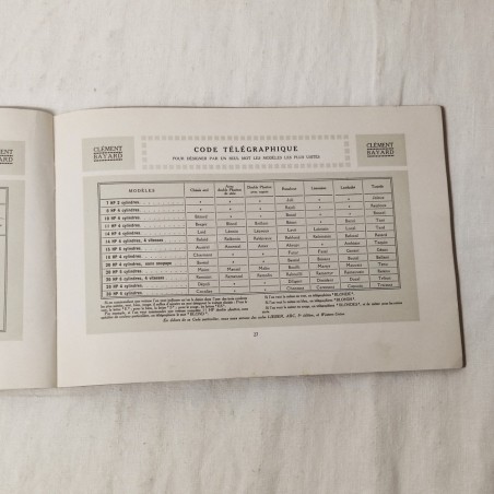 Catalogo gamma veicoli Clement Bayard 1912-1913 ottimo