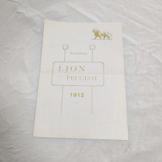 Vetturetta LION PEUGEOT 1912 brochure in italiano
