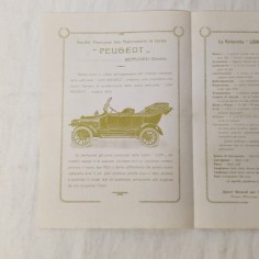 Vetturetta LION PEUGEOT 1912 brochure in italiano 2